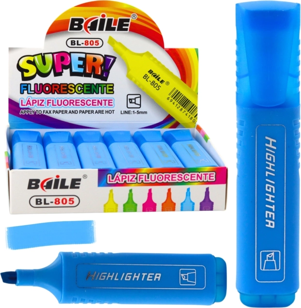 Evidenziatore neon blu intenso