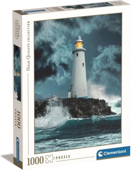Puzzle 1000 pezzi Faro nella tempesta CLEMENTONI