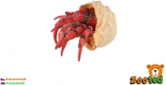 Figurina in plastica di paguro 7 cm