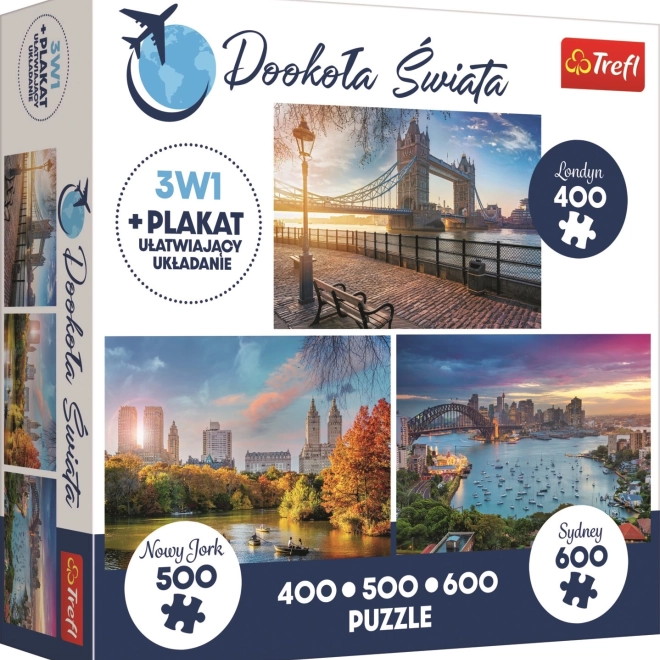 Puzzle Intorno al Mondo: Londra, New York e Sydney