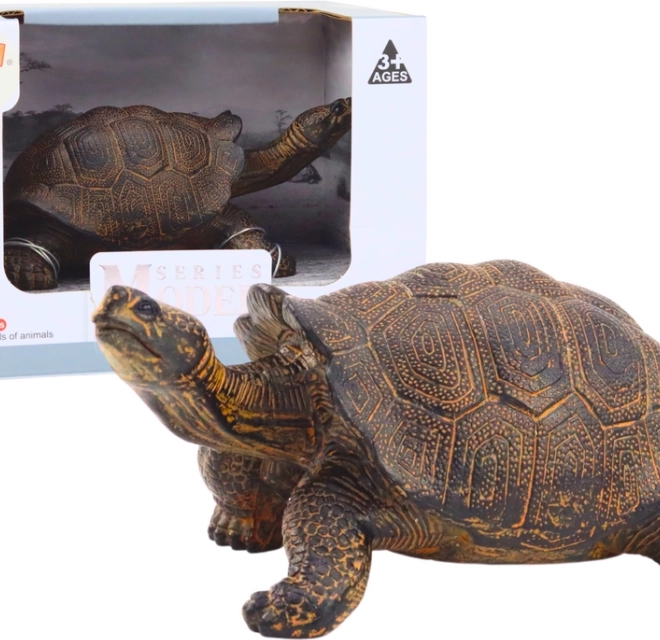Figura collezionabile tartaruga terrestre nera