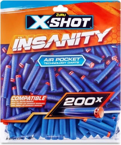 Munizioni in schiuma X-Shot Insanity 200 pz