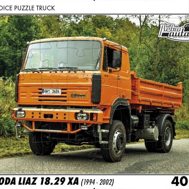 Puzzle RETRO-AUTA – ŠKODA LIAZ 18.29 XA, 40 pezzi