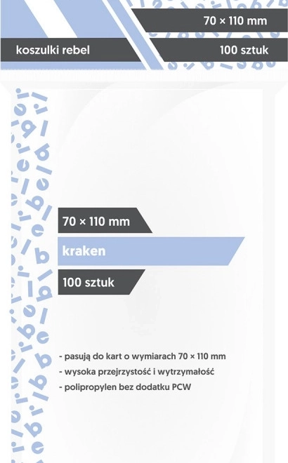 Buste protettive per carte 70x110 mm Kraken 100 pz