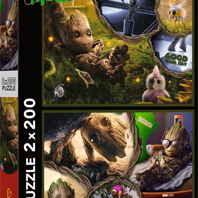 Puzzle 2×200 pezzi – I am Groot MARVEL Guardians