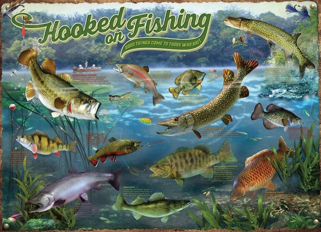 Puzzle da 1000 pezzi – Dipendente dalla pesca di COBBLE HILL
