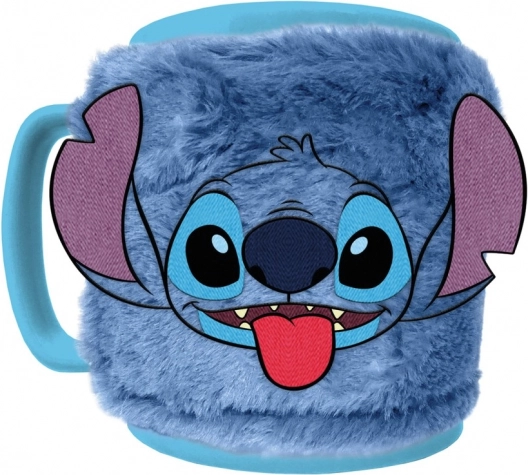 Tazza Stitch con copertura in peluche rimovibile 440 ml