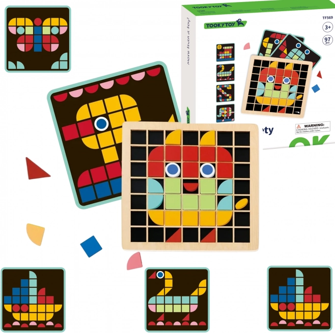 Mosaico di legno Tooky Toy Montessori