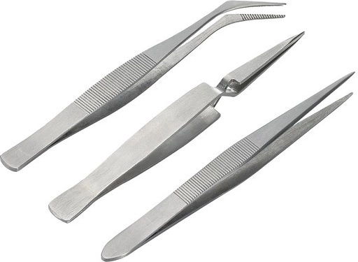 Set di pinzette da modellismo – 3 pezzi