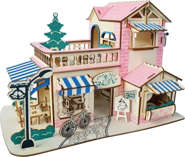 Woodcraft puzzle 3D in legno caffetteria