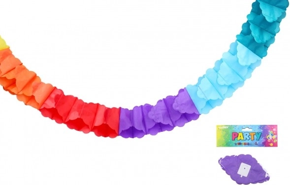 Ghirlanda di carta colorata 3 m