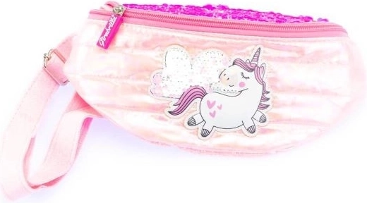 Marsupio a fascia GIRABRILLA rosa con unicorno