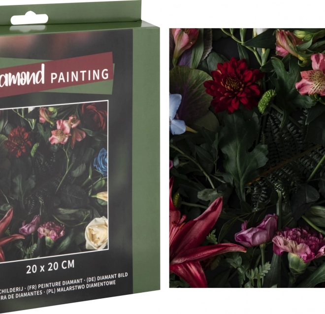Pittura diamantata Fiori 20 × 20 cm
