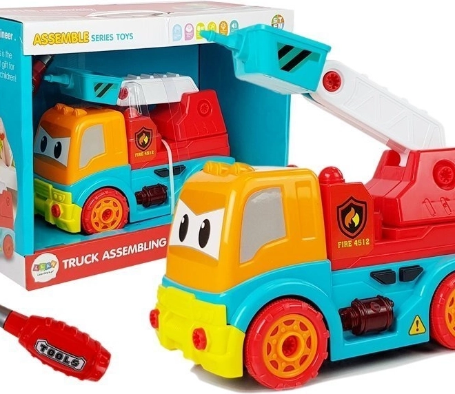 Camion dei pompieri smontabile con luci e suoni