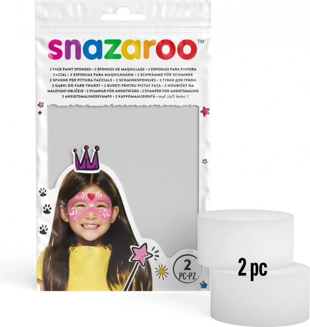 Snazaroo spugnette rotonde per colori per il viso – 2 pz