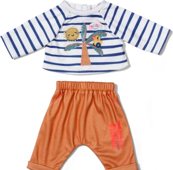 ABBIGLIAMENTO BABY born per bambole 43 cm con motivo di palma