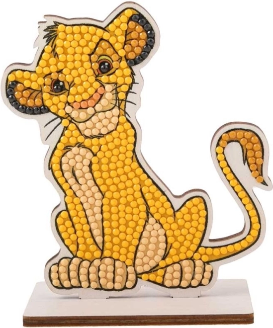 Pittura di diamanti Il re leone Simba