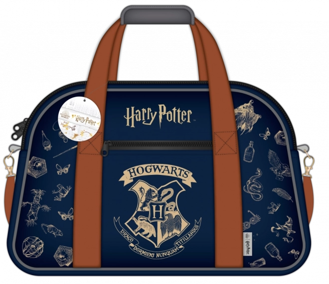 Borsa sportiva Harry Potter navy & gold