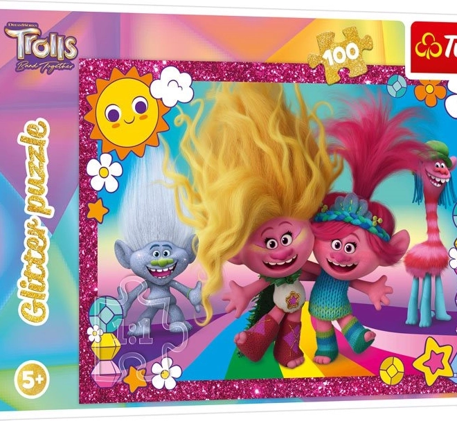 puzzle scintillante Trolls 3 – 100 pezzi