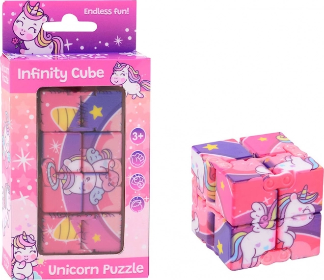 Cubo antistress pieghevole Unicorno (mix di motivi)