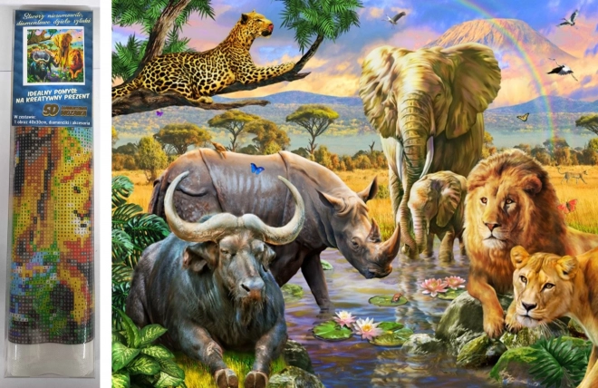 Norimpex Pittura Diamantata Regno degli Animali 30x40cm