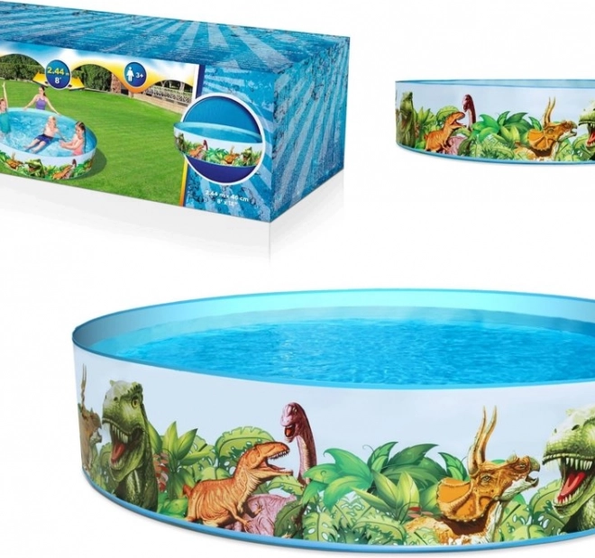 Piscina da giardino per bambini dinosauri 244 × 46 cm BESTWAY