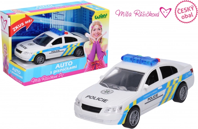 Auto della polizia con effetti 15,5 cm - Míša Růžičková