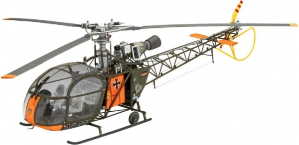 Kit in plastica Elicottero Alouette II 1/32