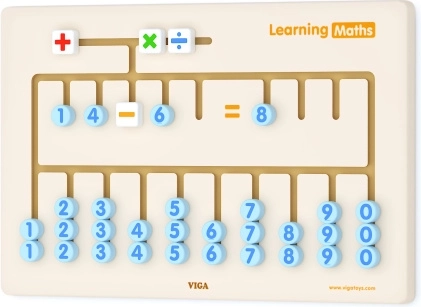 Tavola sensoriale in legno per imparare a contare VIGA Montessori con certificazione FSC