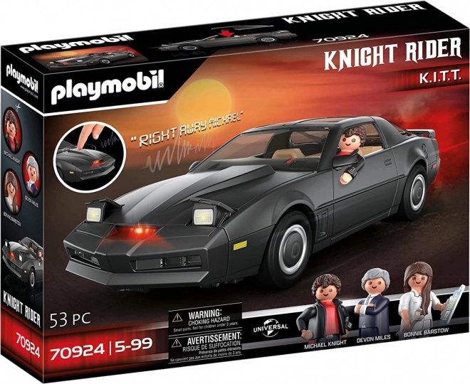 Auto Knight Rider K.I.T.T. con personaggi ed effetti luminosi e sonori