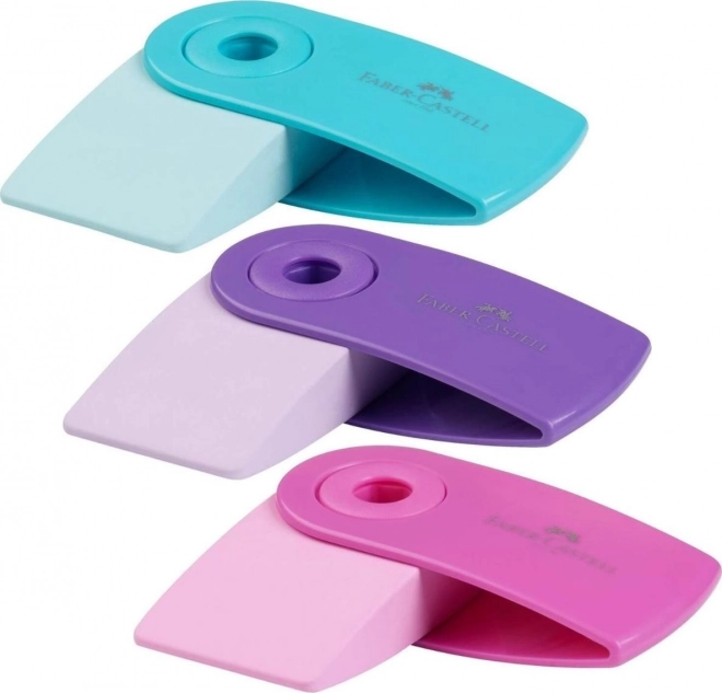 Gomma ergonomica Faber-Castell con custodia in plastica