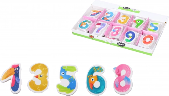 Gomma da cancellare a forma di numeri