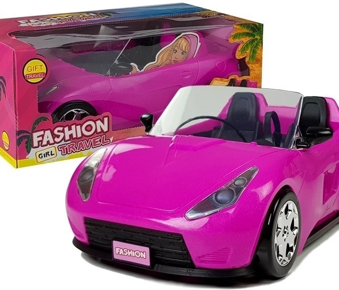 Cabriolet rosa per bambole 34 cm