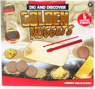 Set di scavo – pepite d’oro e monete per piccoli archeologi