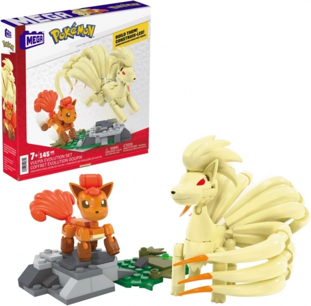 Set di costruzione MEGA Pokémon: evoluzione di Vulpix e Ninetales