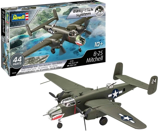 Modello in plastica dell’aereo B-25 Mitchell Easy-Click di Revell