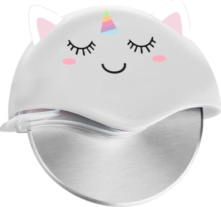 Coltello per pizza con unicorno