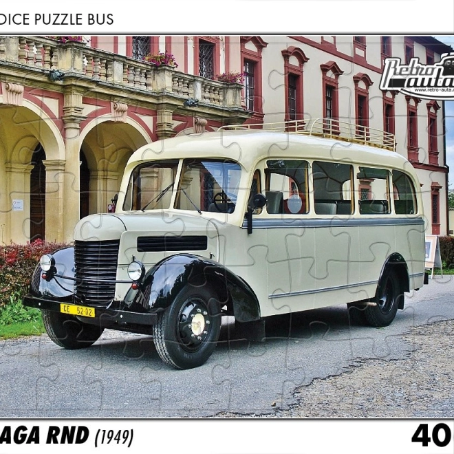 Puzzle Retroauto Autobus Praga RND 1949 - 40 pezzi