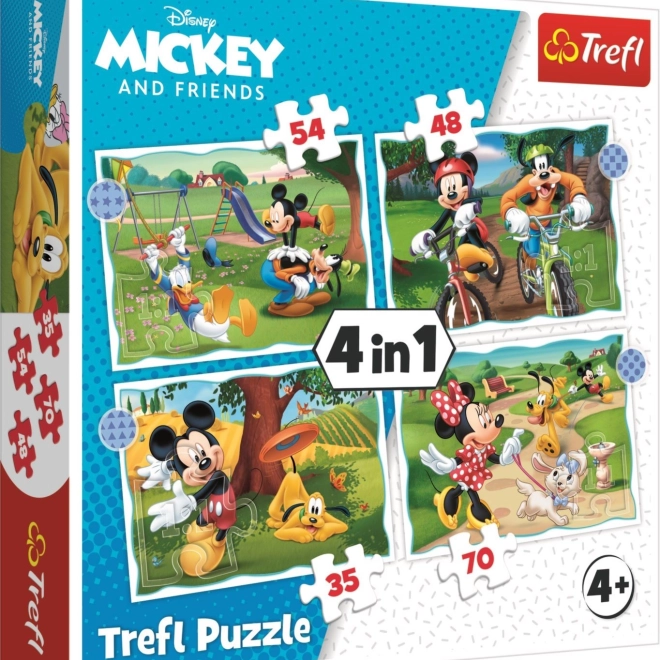 Puzzle 4 in 1 – una splendida giornata MICKEY MOUSE