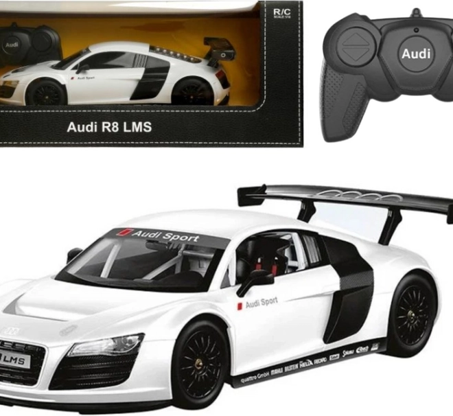 Macchina telecomandata sportiva Audi R8 bianca