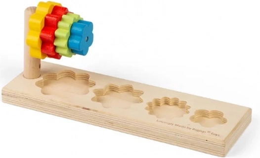 Bigjigs Toys puzzle in legno con fiori