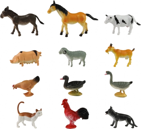 Animali della fattoria - set di 12 pezzi