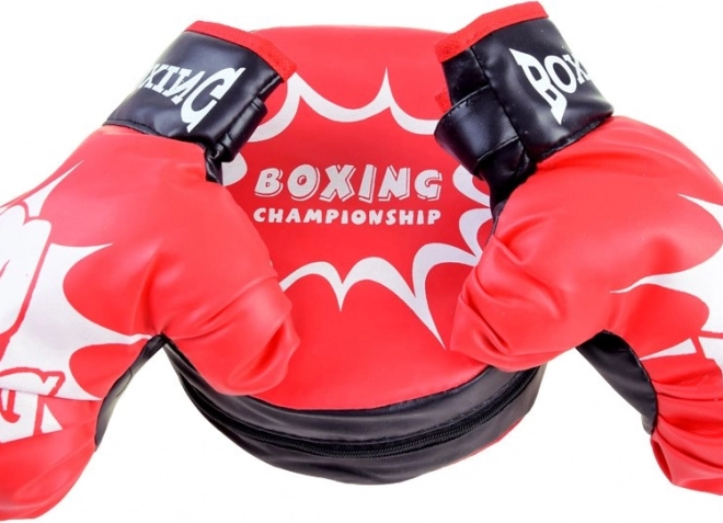 Set di boxe con guanti e pedana