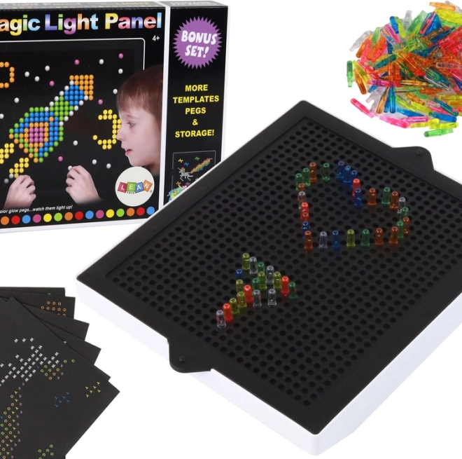 Lavagna magica luminosa 3D con piolini, 276 pezzi