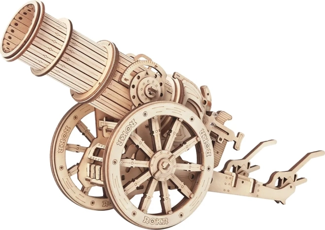 Rokr puzzle meccanico 3D in legno – cannone d’assedio