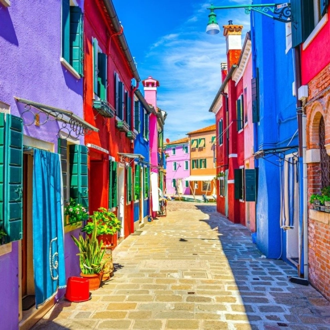 Puzzle Case Colorate sull'Isola di Burano 500 Pezzi