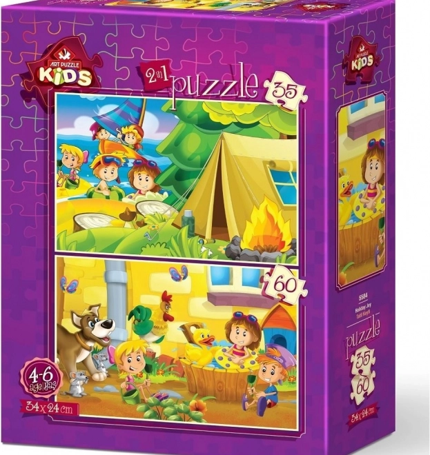Art Puzzle Piaceri delle vacanze 35+60 pezzi