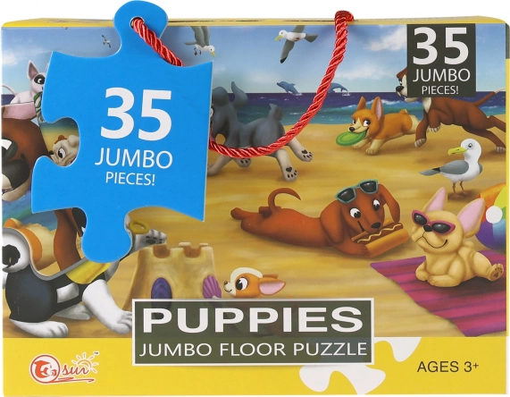 Puzzle da pavimento cuccioli – 35 pezzi grandi