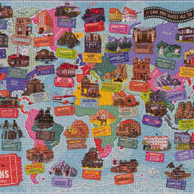 Profesor Puzzle Luoghi dei Film 1000 Pezzi Puzzle