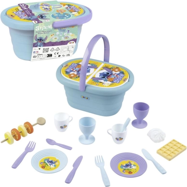 Cestino da picnic per bambini STITCH con accessori
